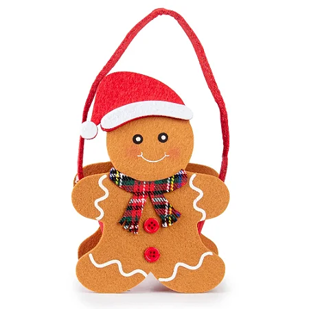 Bolsinha de natal gingerbread (1un)