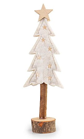Árvore de natal decorativa com estrela (1 und)