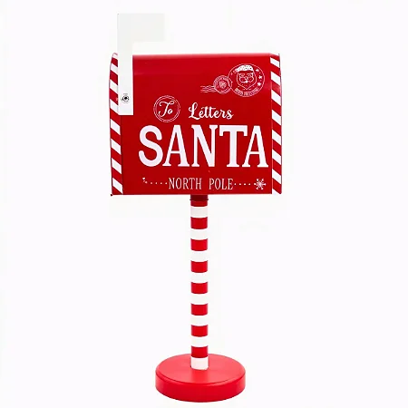 Caixa de correio decorativo natal vermelho (1 und)