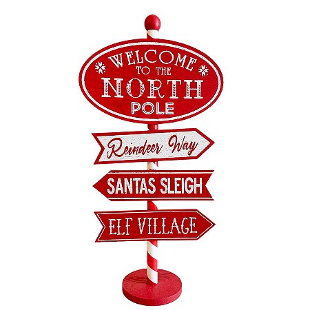 Placa decorativa de natal welcome (1 und)