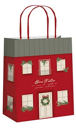 Sacola decorativa de natal