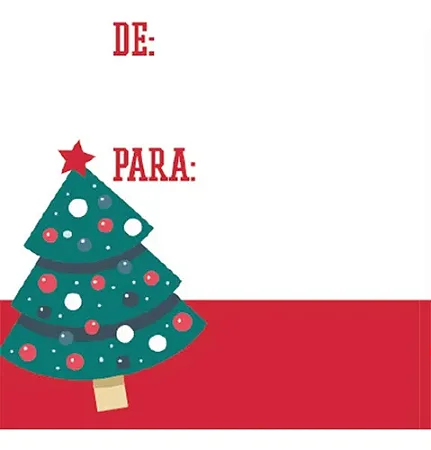 Cartão de natal de/para sortido (10 und)
