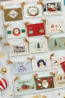 Gift cards de natal sortidos colorido (1 und)