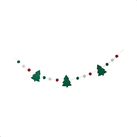 Guirlanda de pompom árvore de natal (1 und)