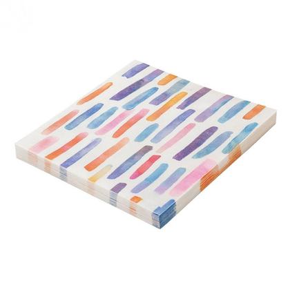 Guardanapo de papel pinceladas coloridas (20 und)