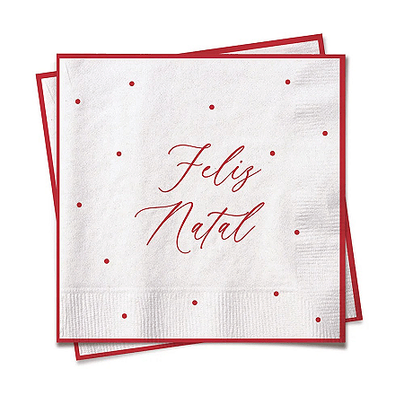 Guardanapo poa feliz natal (20und)