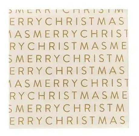 Guardanapo de papel merry christmas de natal (20 und)