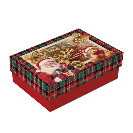 Caixa retangular com tampa petit magia infinita de natal sortidos (1 und)