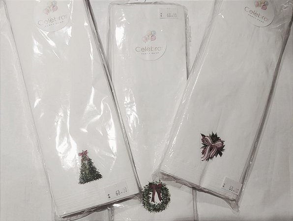 Toalha de lavabo de natal sortidos (20und)