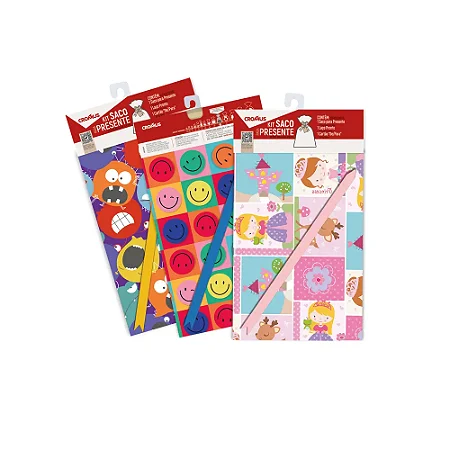 Kit saco infantil juvenil sortido colorido (1und)