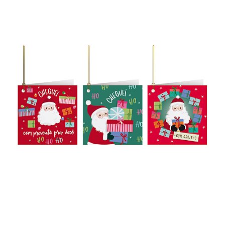 Tags cartão presente de natal (3 und)