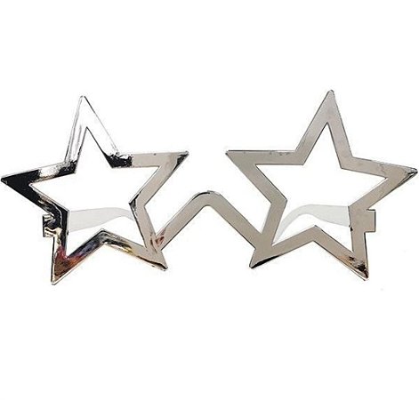 Óculos estrela prata (1 und)