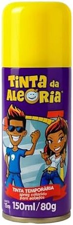 Tinta spray pinta cabelo amarelo (01 un)