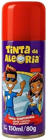Tinta spray pinta cabelo vermelho (01 un)