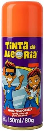 Tinta spray pinta cabelo laranja (01 un)