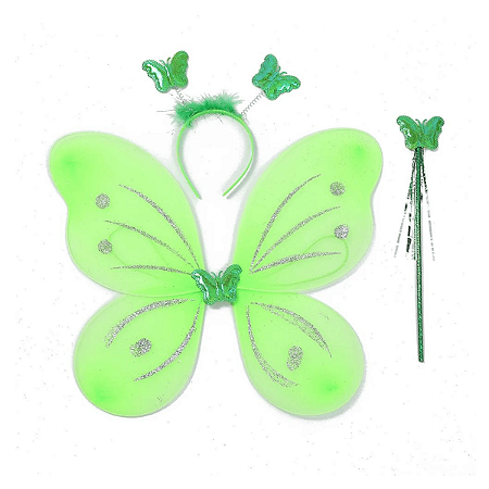 Kit asa de borboleta verde (1 und)