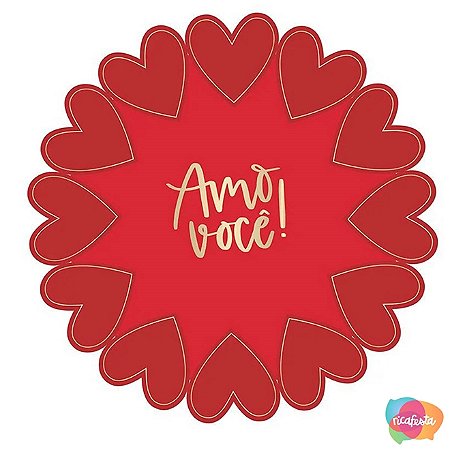 Sousplat romântico jogo americano (04und)