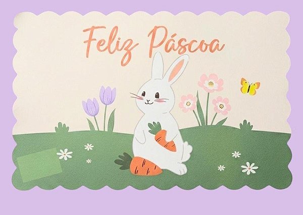 Jogo americano feliz páscoa (1und)