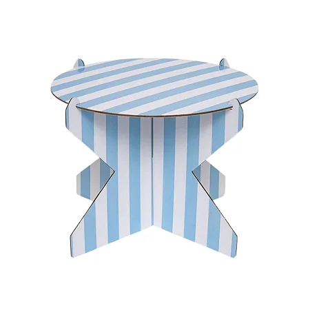 Boleira listra azul céu M