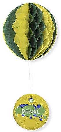 Globo decorativo copa brasil (1und)