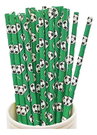 Canudo de papel de bola (12 un)