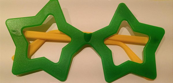 Óculos estrela brasil copa do mundo (1und)