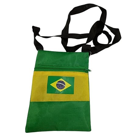 Carteira p/ passaporte cores da bandeira do brasil (1und)