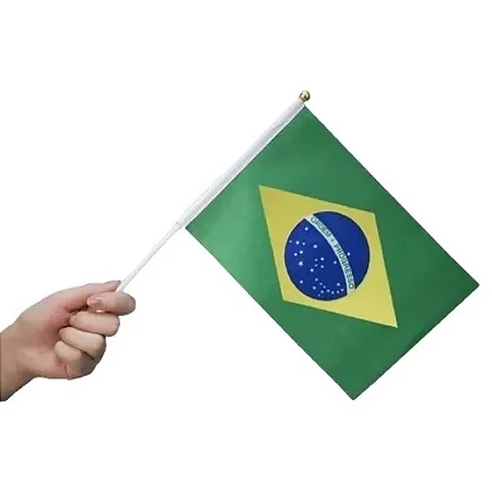 Bandeira de mão Brasil (01 und)