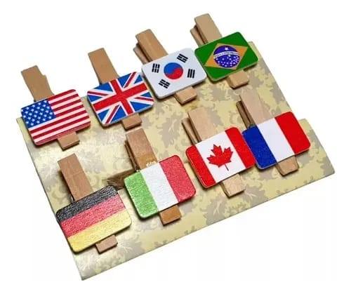 Pregador de bandeiras (8und)