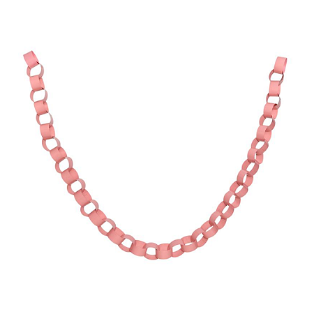 Guirlanda corrente rosa flamingo (1 unidade)