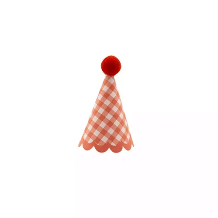 Mini chapeuzinho xadrez vermelho (06un)
