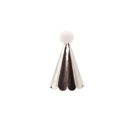 Mini chapeuzinhos prata (10und)
