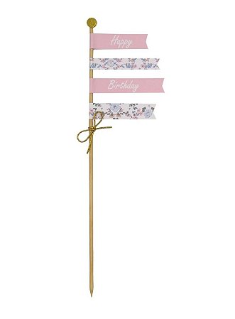Topo de bolo liberty happy birthday (1und)