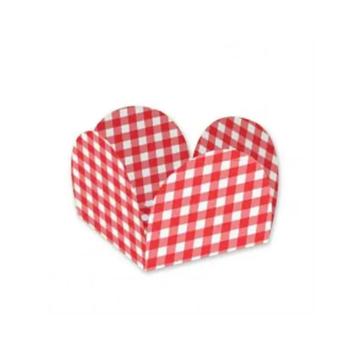 Forminha para doce xadrez vermelho (50 und)