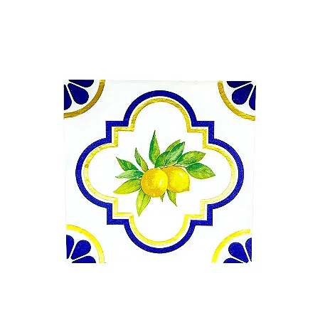 Guardanapo de papel lemon blue (10 unidades)