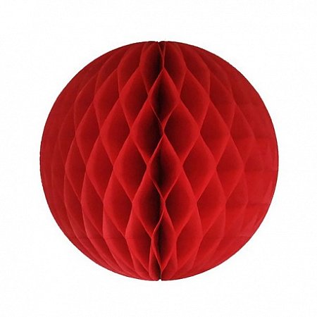 Globo de papel de seda vermelho P