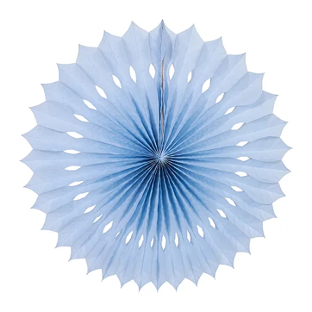 Leque de papel azul jeans (1 und)