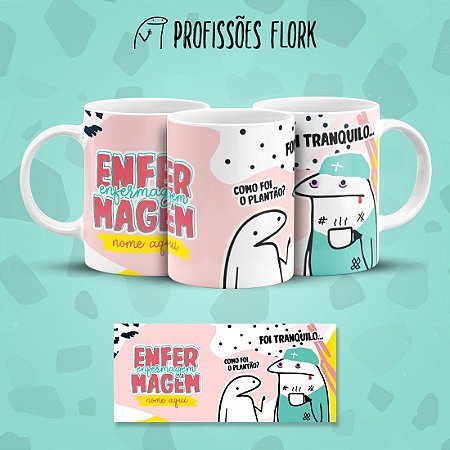 CANECA PERSONALIZADA FLORK - PROFISSÕES