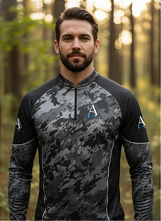 Camisa de Pesca UV50+ Camuflada Stealth Shadow