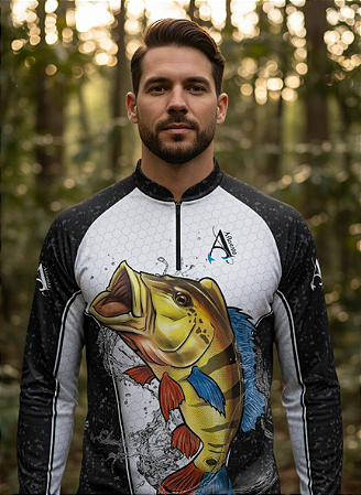 Camisa de Pesca UV50+ Tucunaré Force Eclipse