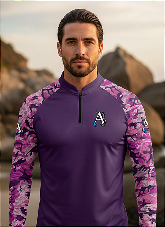 Camisa de Pesca UV50+ Nature Core Flor do Crepúsculo