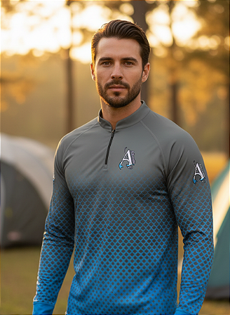 Camisa de Pesca UV50+ Armor Fish Blue Abyss