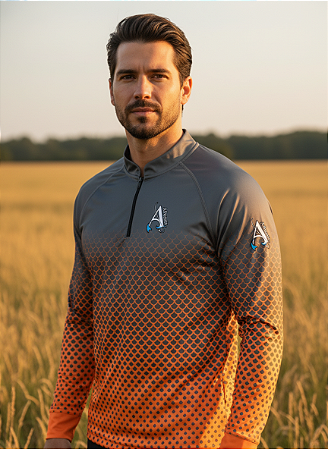 Camisa de Pesca UV50+ Armor Fish Orange Blaze