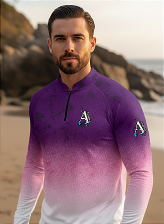 Camisa de Pesca UV50+ Purple Fade