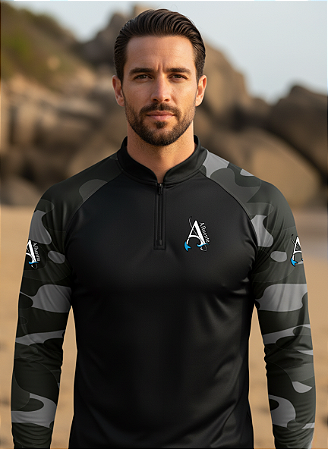 Camisa de Pesca UV50+ Stealth Shadow Camo