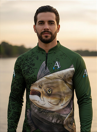 Camisa de Pesca UV50+ Tambaqui Legado Verde