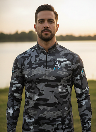 Camisa de Pesca UV50+ Stealth Camuflado Urbano