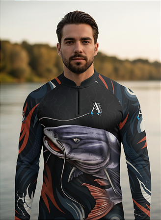 Camisa de Pesca UV50+ Pirarara Espirito da Amazônia