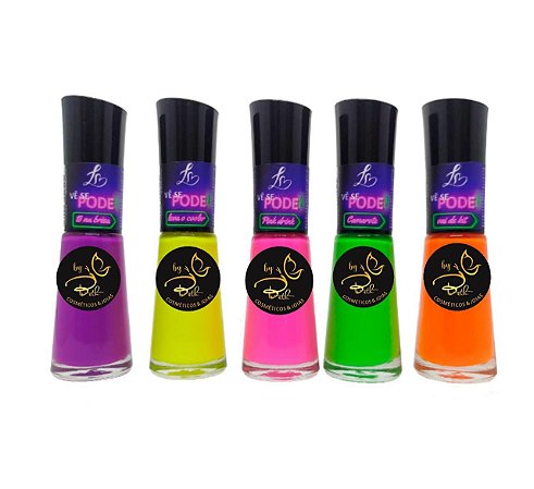 kit esmaltes efeito neon By Beth Moderninha