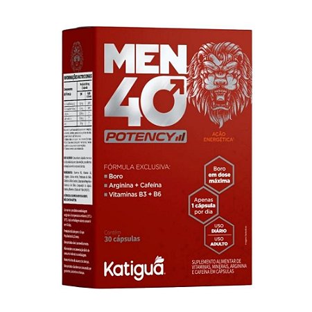 MEN 40 POTENCY 500MG 30CAPS - KATIGUA